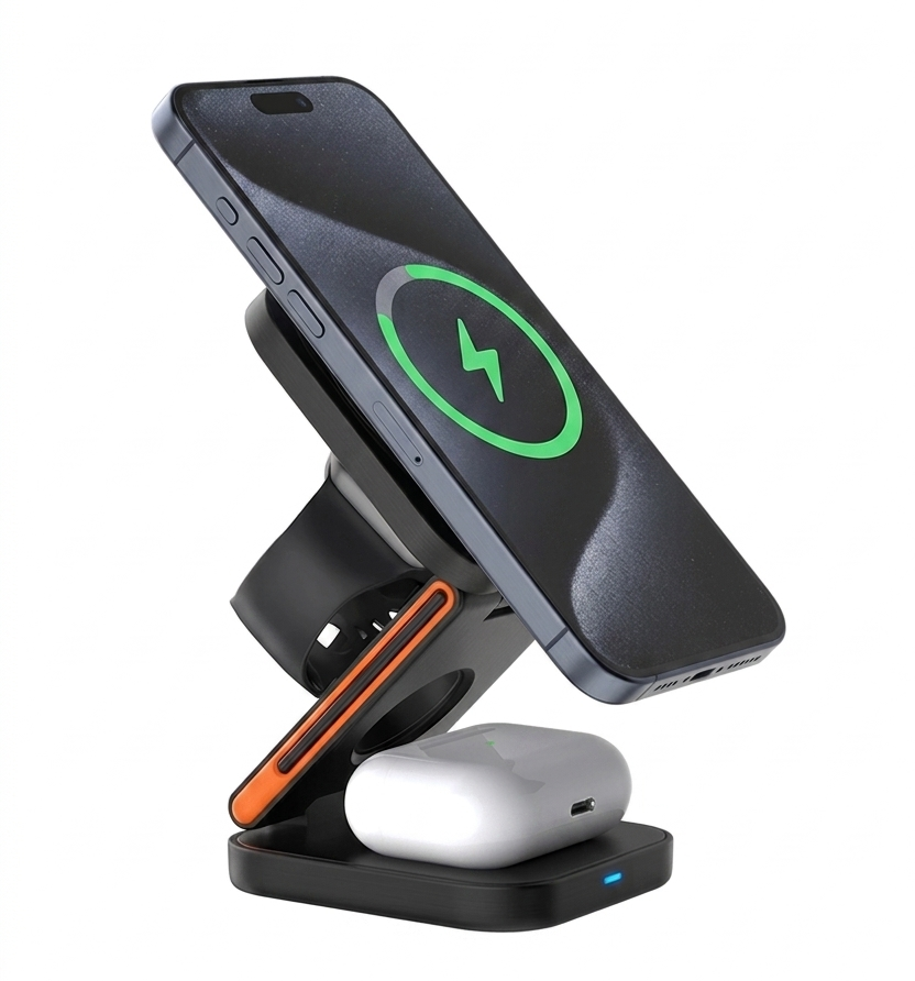 3 in 1 Foldable Magnetic Charging Station